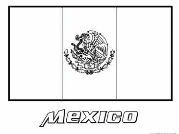 Mexican flag coloring book